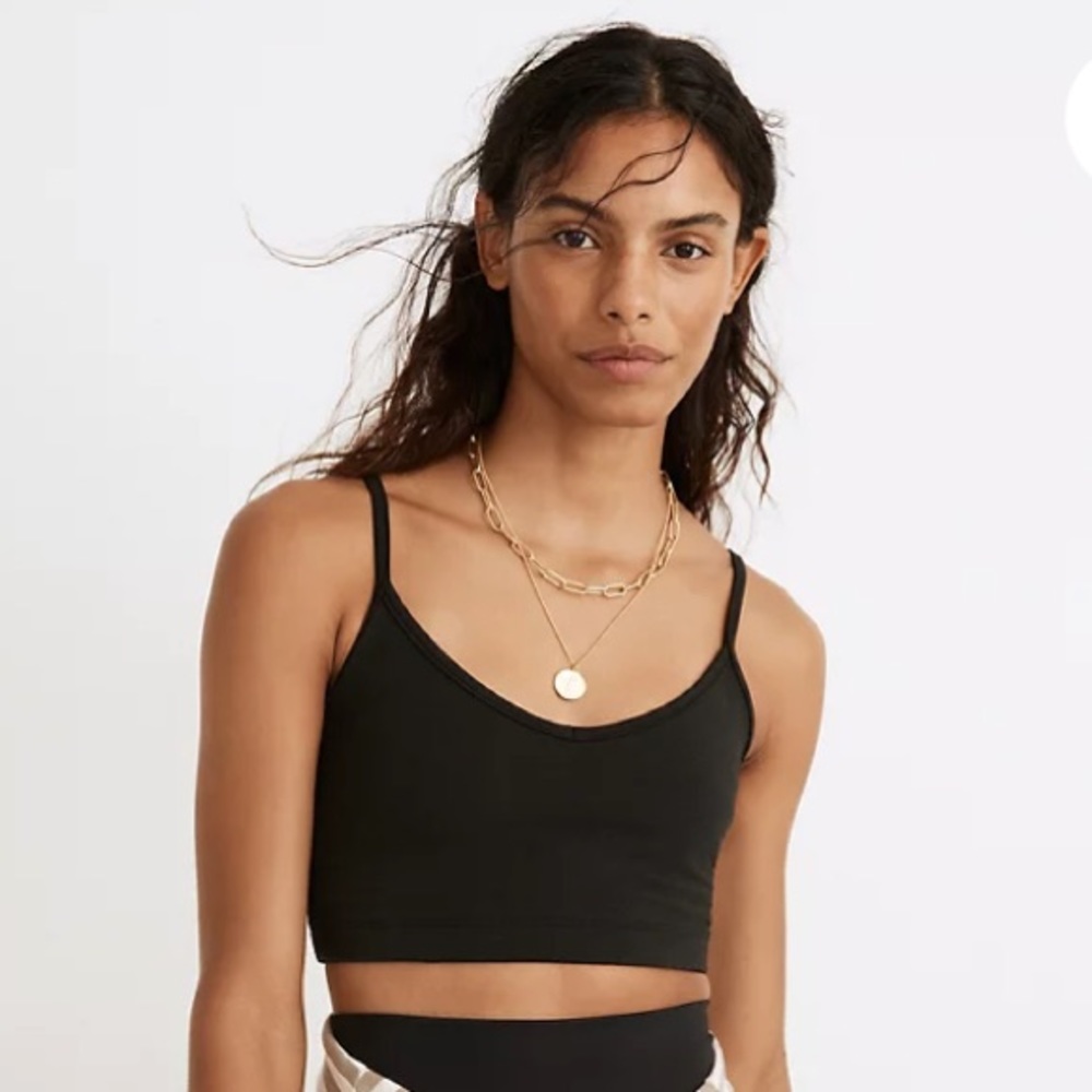 NWT Madewell MWL bralette black